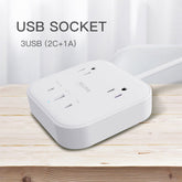 Regleta/Cargador con Protector de voltaje y Carga Rapida De 45W